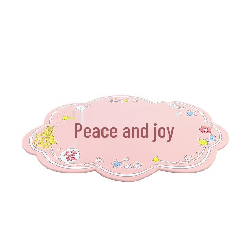 Car Center Console Non-Slip Cartoon Ornament Pad for Mobile Phones