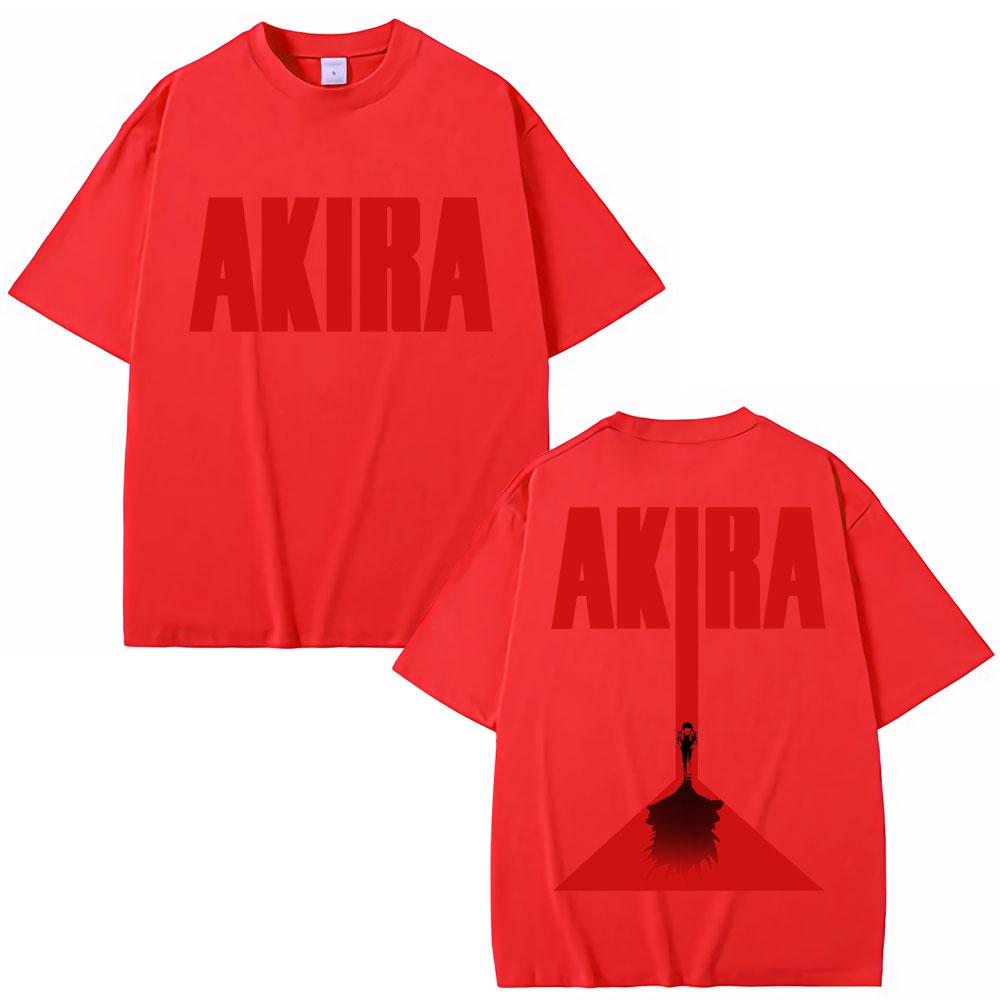 Japanese Anime Akira Vintage T-shirt 90s Science Fiction Movie Shotaro Kaneda Manga T Shirt Soft Cotton Oversized Tshirts