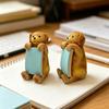 Dog Memo Pad Dispenser Resin Cute Dog Desktop Stick Note Holder for School Home Office Desk Accessories