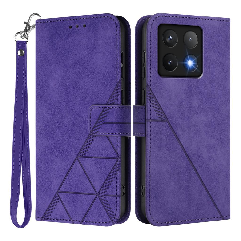 For Xiaomi 14T Leather Case with Hand Strap Wallet Stand Phone Cover