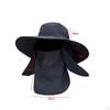 Lightweight Sun Hat with Detachable Face Neck Flap Cover for Outdoor Activities