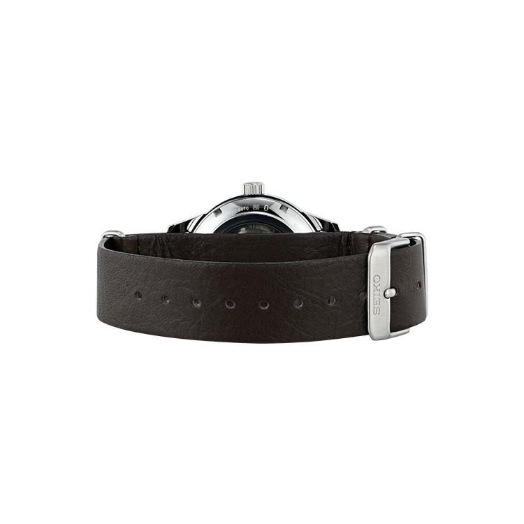 SEIKO Presage Mechanical Movement Genuine Leather Strap Watch Men's Watches Black Dial SSA451J1