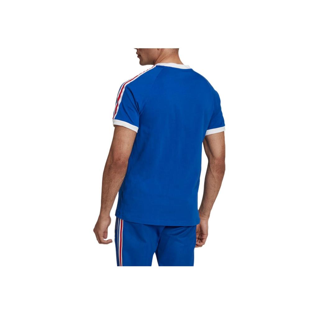 Adidas Originální tričko s krátkým rukávem a kulatým výstřihem Trefoil Pánské topy Královsky modrá HK7418