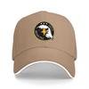 Eagle Emblem Black Baseball Cap With Gold Accents And Stars Logo Design For Adults