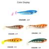 5PCS Silicone T-tail Soft Bait Artificial Biomimetic Fish Bait Swimbait Paddle Tail Swimbaits  Pike