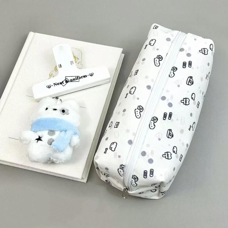 Cute Bow Pencil Box Cartoon Cat Large Capacity Pencil Case Multifunctional Storage Bag School Office Stationery Student Gifts