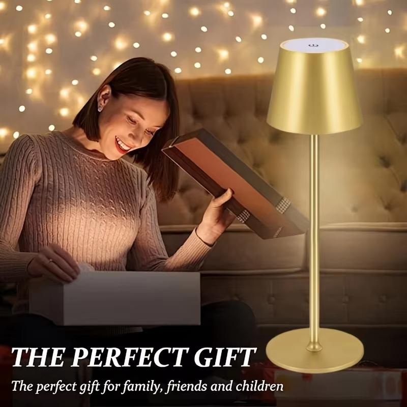 Wireless LED Table Lamps 3 Levels Dimmable Touch Night Light USB Rechargeable Led Desk Lamp For Room Study Office Bars Coffee
