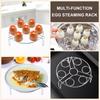 Stainless Steel Steamer Rack Set Egg Steaming Basket Holder Cookware Tray Stand Vegetable Cooking Accessories Kitchen Gadgets