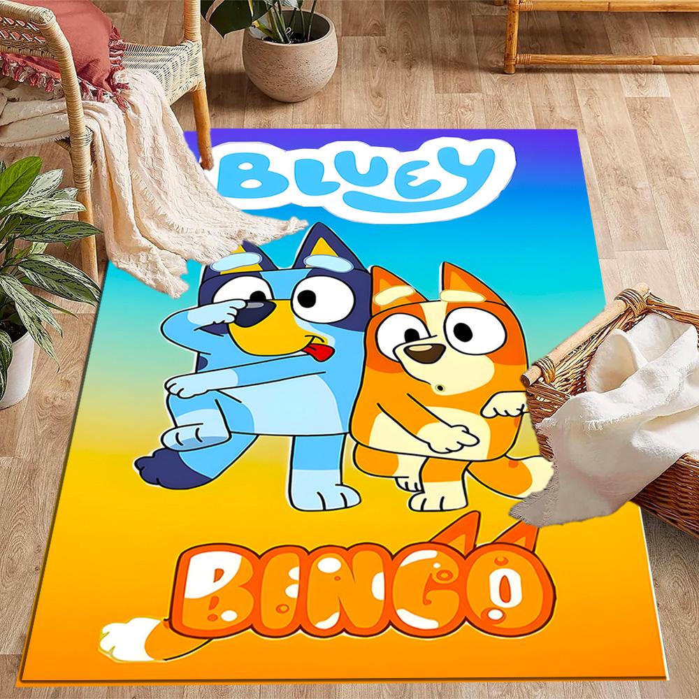 Bluey's Bus Adventure Floor Rug Office Rug Suitable for Outdoor Kitchen Bedrooms Decorate room Anti-slip Rug Decorate Offices
