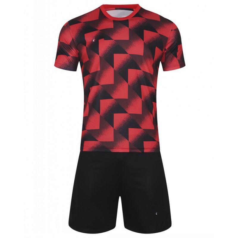 Adult Soccer Jersey Set Short Sleeve Team Uniform Custom Print Number Name Sportswear