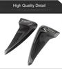 Pair Carbon Fiber Look Air Flow Vent Fenders Side Decor Sticker Cover Trim ABS