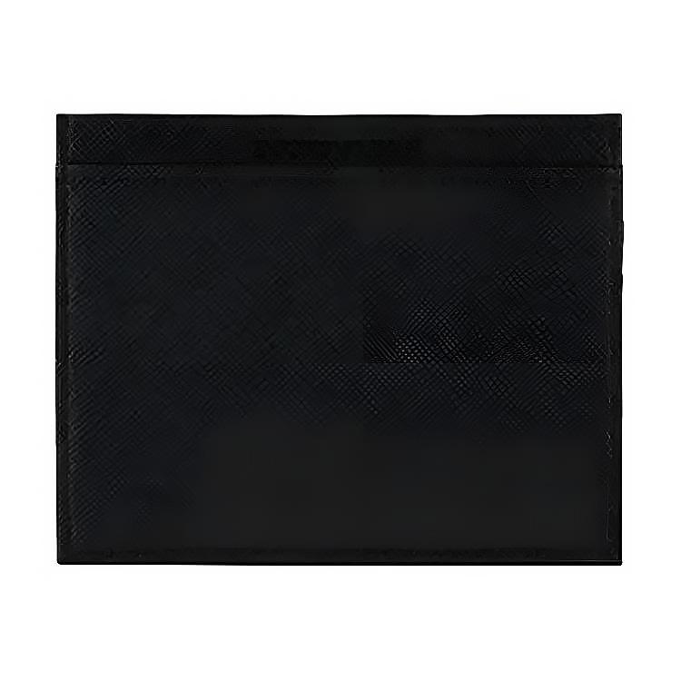 Emporio Armani Logo Print PU Card Holder Men Accessories Black YEM320-731E8-0001