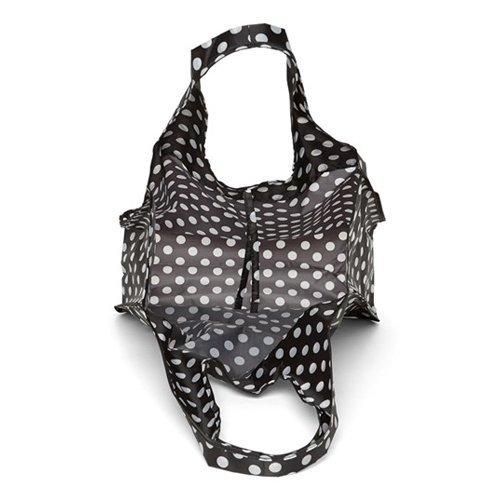 Kate Spade Le Pavillion Reusable Shopping Tote (Black and White Dots) [Parallel Import]