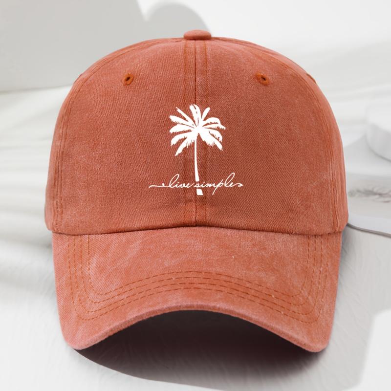 

Printed Two-section Coconut Soft-top Baseball Cap for Men and Women, Fashionable Outdoor Hat with Adjustable Girth помаранчевий