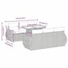 VidaXL Salon de jardin avec coussins 7 pcs marron résine tressée 3326584