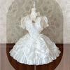 Cardigan Lolita in Chiffon Blusa Arricciata Protezione Solare Estiva Kawaii Y2K