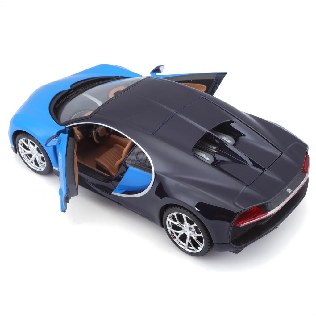 Maisto 1/24 Bugatti Chiron 2015 Blue / Diecast Model Car, Finished Product, 31514 BU