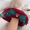 Ribbon Bowknot Lolita Hat Warm Winter Beanie Cap Y2K Japanese Style Beret  Xmas Decor