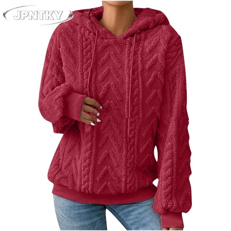 JPNTKY Y Women's Fashion Casual Solid Color Print Long Sleeve Hooded Hoodies & Sweatshirts Unique designUnique design