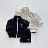 Korean Style 2024 Kids' Casual Letter Jacket & Shorts Set