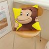Cartoon C-Curious Affe G-George Kissenbezug Kissenbezug Dekoration Zimmer Haus Sofa Wohnzimmer Büro Auto Nordische Schlichtheit