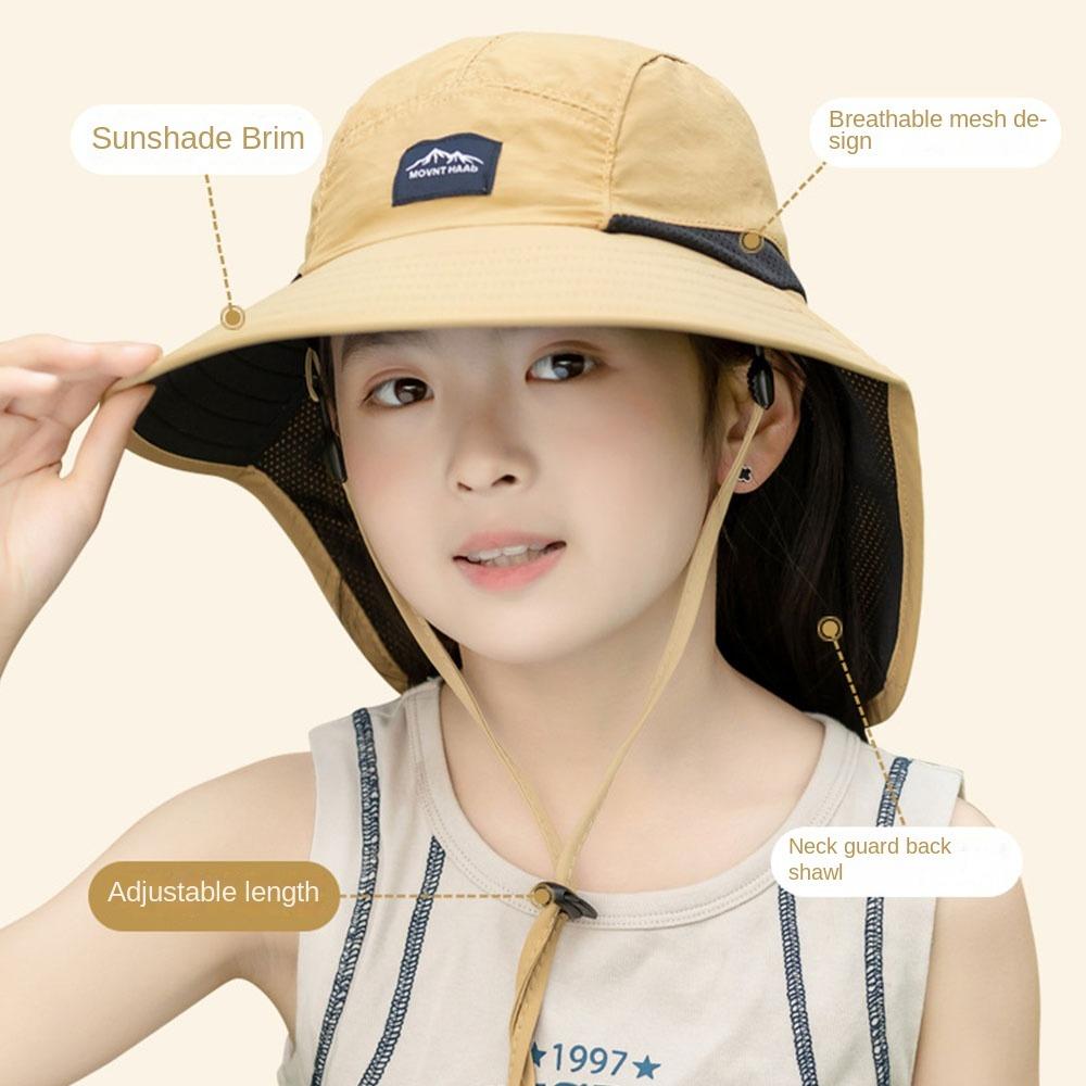 Breathable Children's Sun Hat Sun-Shade Fisherman Hats Casual Kids Beach Caps  Spring and Summer