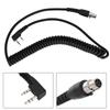 2 Pin to 5 Pin Coil Cord Cable for HYT Relm Two Way Radios and Headsets