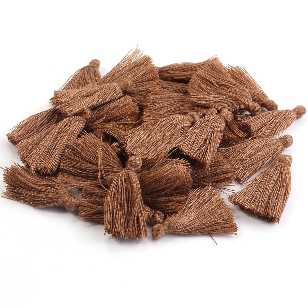50pcs/lot 30mm Mini Cotton Tassels Colorful Tassel Charms For Jewelry Making DIY Earring Keychain Crafts Decoration Accessories