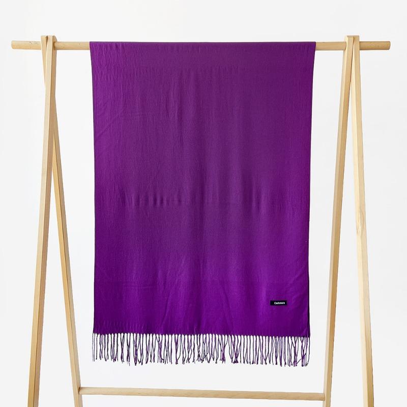 Autumn and winter new monochrome scarf cashmere scarf men and women couples scarf versatile shawl