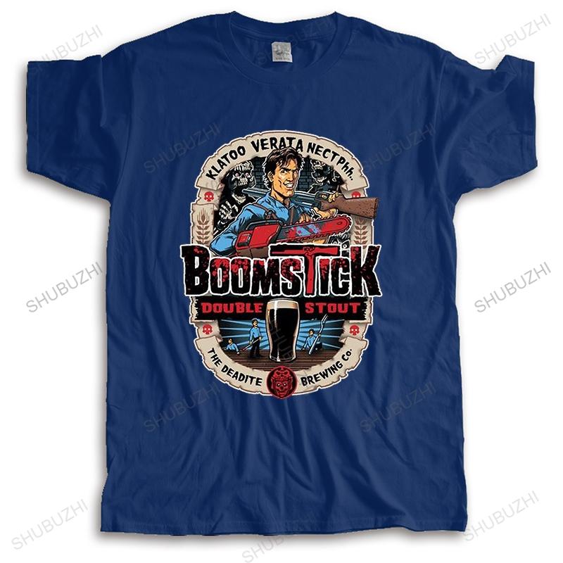 Fashion Brand T Shirt Mens Evil Dead Boomstick Mens Short Sleeve Tshirt Pure Cotton Round Collar Anime In 2016 Latest Style