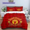 Manchester United F Custom Name Pattern Bedding,Quilt Set Quilt Cover Pillowcase Home Birthday Gift(1 * duvet cover + 2 * pillowcase, without core)
