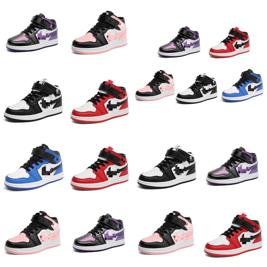 Stilvolle Atmungsaktive Kinder Basketballschuhe Aj1 High Top Sneakers Für Jungen Und Mädchen In Lebhaften Farben