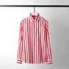 Simple Autumn New Style Contrast Color Vertical Stripes Business Casual Fashionable Men's Versatile Long-sleeved Shirt