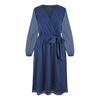 Womens/Ladies Dobby Spotted Wrap Dress