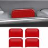 Interior Door Handle Bowl Cover Trim Bezels For Ford F150 2021+ Red Accessories