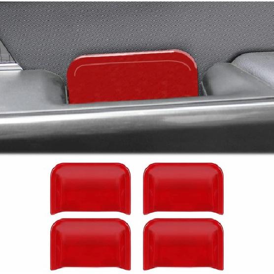 Interior Door Handle Bowl Cover Trim Bezels For Ford F150 2021+ Red Accessories