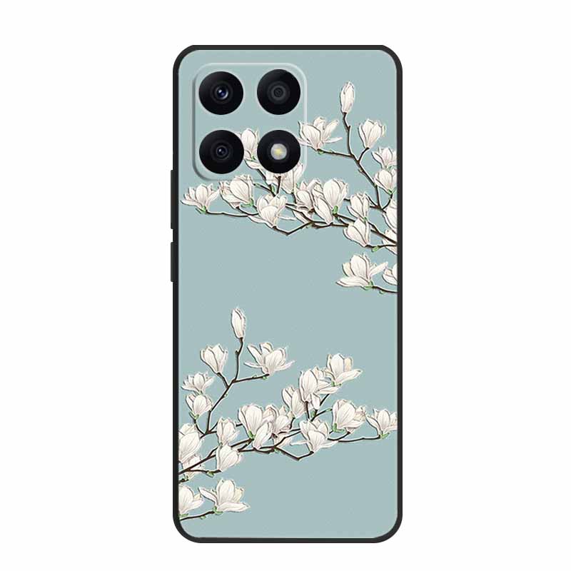 3D Case For Xiaomi 14T Pro Case Emboss Flower Black Silicone Soft Back Cover Coque For Xiaomi 14T Pro Case 14 T Pro 14TPro Funda