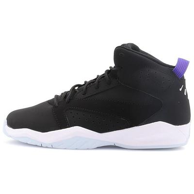 Lift Off Antiderrapante Absorvente de Choque Resistente ao Desgaste Cano Médio Retrô Tênis de Basquete Infantil sneaker Preto Azul AV1243-040