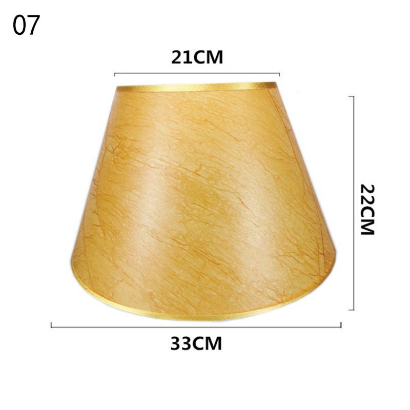 European Retro Style Table Lampshades PVC Sheepskin Fabric Floor Lamp Shade Bedroom Bedside Home Decor Wall Lamp Shell Cover