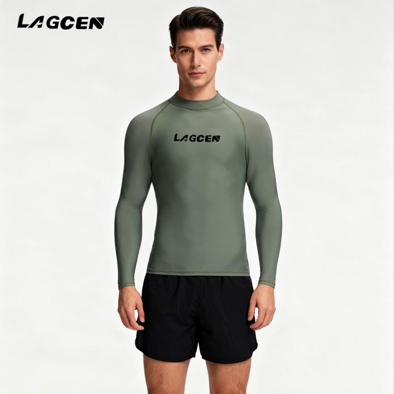 Mens Long Sleeve Full Coverage Rash Guard Set UV Protection Dive Suit Surfing Snorkeling Water Sports