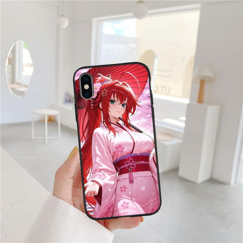 LO84 Rias Gremory Phone Case for Samsung Galaxy A11 A12 A13 A15 A52S A53 A55 A56 A70 A71 A72 A73 F06 F16 F56 S10 Plus S10e
