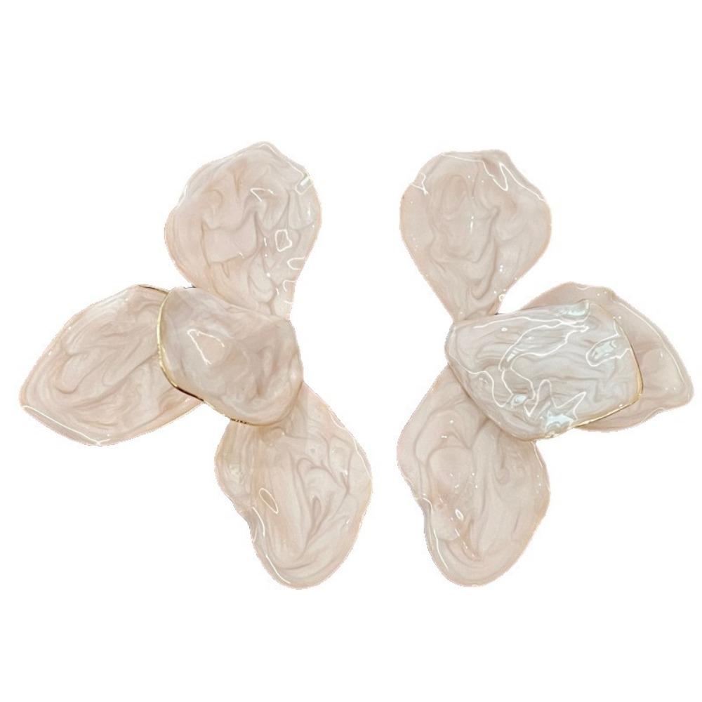 White Wedding Earrings Jewelry Accessories Romantic Ear Stud Metal Stud Earrings  for Women