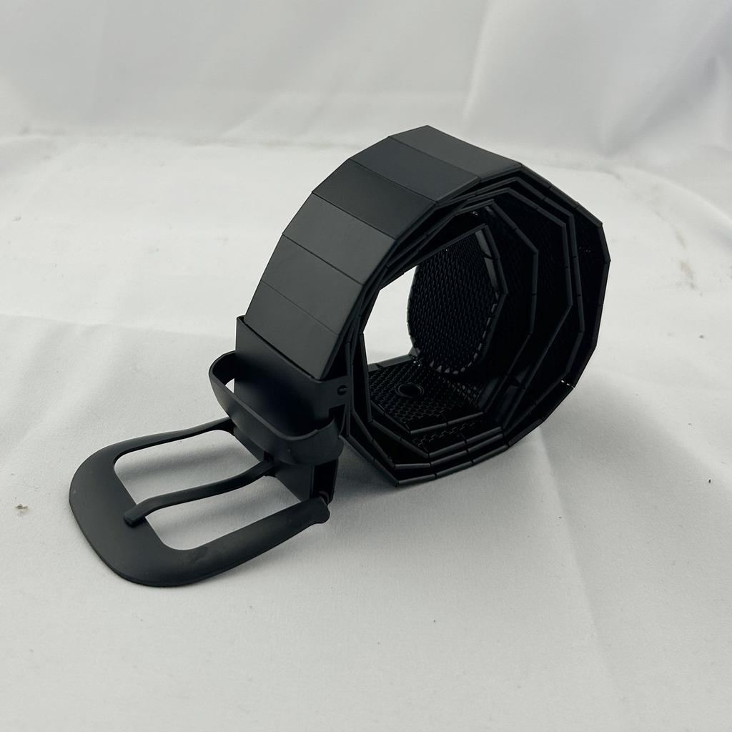 Tüm Metal Sac Kemer Kişiselleştirilmiş Hip Hop Metal Ayna Payetler Geniş Altın Gümüş Kemer