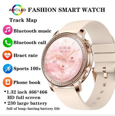 Chytré hodinky Dámské Sledování mapy Bluetooth hovory Monitorování srdečního tepu Vodotěsnost IP67 Sportovní fitness Elektronické hodinky