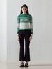 LORDLOAR Slim Striped Ribbed Knit Green
