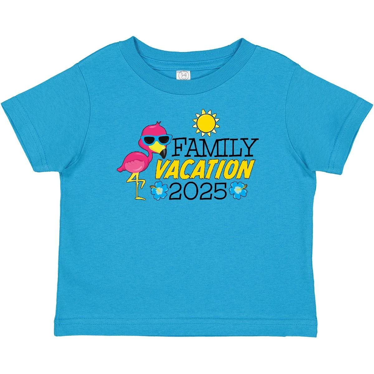Inktastic Family Vacation 2025 With Flamingo Baby T-Shirt Summer Beach Trip Fun 140