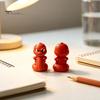 Small Animal Sculpture 3D Printed Snake Ornament, Cartoon Angry Little Figurine, Home Office Decoration Durable PLA Desktop for Desk Display