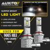 Pair 9005 LED Fog Light Bulb Driving DRL 4000LM CSP 6500K HID White M4 EA