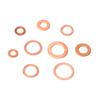 200pcs M5M14 Solid Copper Washers Flat Ring Assorted Set Professional Hardware in Box