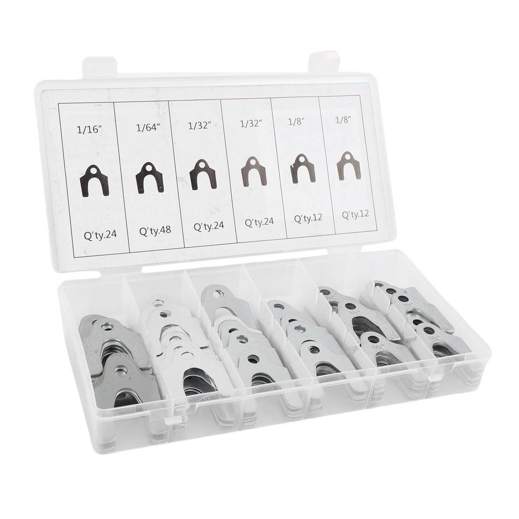 144PCS Auto Alignment Body Shims 1 16in 1 64in 1 32in 1 8in Car Alignment Shims Assortment Kit with Storage Box